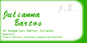 julianna bartos business card